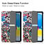 Tablethoes met screenprotector geschikt voor Apple iPad 11 (2025) A16 / iPad 10.9 (2022) - a16 hoes 2025 - iPad hoes 2025 - iPad hoes 10e generatie - Auto/Wake Functie - Tri-Fold - Graffiti
