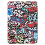 Tablethoes met screenprotector geschikt voor Apple iPad 11 (2025) A16 / iPad 10.9 (2022) - a16 hoes 2025 - iPad hoes 2025 - iPad hoes 10e generatie - Auto/Wake Functie - Tri-Fold - Graffiti