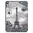 Tablethoes met screenprotector geschikt voor Apple iPad 11 (2025) A16 / iPad 10.9 (2022) - a16 hoes 2025 - iPad hoes 2025 - iPad hoes 10e generatie - Auto/Wake Functie - Tri-Fold - Eiffeltoren