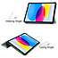 Tablethoes met screenprotector geschikt voor Apple iPad 11 (2025) A16 / iPad 10.9 (2022) - a16 hoes 2025 - iPad hoes 2025 - iPad hoes 10e generatie - Auto/Wake Functie - Tri-Fold - Eenhoorn
