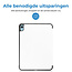Tablethoes met screenprotector geschikt voor Apple iPad 11 (2025) A16 / iPad 10.9 (2022) - a16 hoes 2025 - iPad hoes 2025 - iPad hoes 10e generatie - Auto/Wake Functie - Tri-Fold - Wit