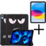 Tablethoes met screenprotector geschikt voor Apple iPad 11 (2025) A16 / iPad 10.9 (2022) - a16 hoes 2025 - iPad hoes 2025 - iPad hoes 10e generatie - Auto/Wake Functie - Tri-Fold - Don't Touch Me