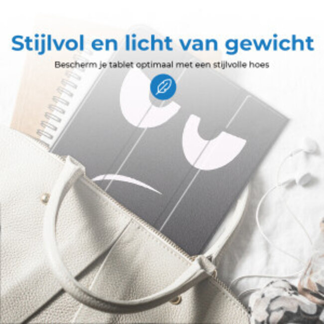 Tablethoes met screenprotector geschikt voor Apple iPad 11 (2025) A16 / iPad 10.9 (2022) - a16 hoes 2025 - iPad hoes 2025 - iPad hoes 10e generatie - Auto/Wake Functie - Tri-Fold - Don't Touch Me