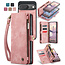 CaseMe - Telefoonhoesje geschikt voor Google Pixel 10/10 Pro - 2 in 1 Book Case en Back Cover - Lichtroze