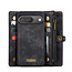 CaseMe - Telefoonhoesje geschikt voor Google Pixel 10/10 Pro - 2 in 1 Book Case en Back Cover - Zwart