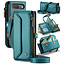 CaseMe - Telefoonhoesje geschikt voor Google Pixel 10/10 Pro - Wallet Book Case met Schouder Strap - Groen