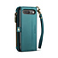CaseMe - Telefoonhoesje geschikt voor Google Pixel 10/10 Pro - Wallet Book Case met Schouder Strap - Groen