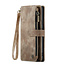 CaseMe - Hoesje geschikt voor Google Pixel 10/10 Pro - Vintage Wallet Book Case Ritssluiting - Met Magneetsluiting - Bruin