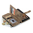 CaseMe - Hoesje geschikt voor Google Pixel 10/10 Pro - Vintage Wallet Book Case Ritssluiting - Met Magneetsluiting - Bruin