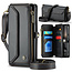 CaseMe - Telefoonhoesje geschikt voor Google Pixel 10/10 Pro - Wallet Book Case met Schouder Strap - Zwart
