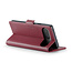 CaseMe - Hoesje geschikt voor Google Pixel 10/10 Pro  - Retro Wallet Book Case - Met Magnetische Sluiting - Rood