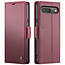 CaseMe - Hoesje geschikt voor Google Pixel 10/10 Pro  - Retro Wallet Book Case - Met Magnetische Sluiting - Rood