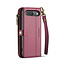 CaseMe - Telefoonhoesje geschikt voor Google Pixel 10/10 Pro - Wallet Book Case met Schouder Strap - Rood