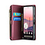 CaseMe - Telefoonhoesje geschikt voor Google Pixel 10/10 Pro - Wallet Book Case met Schouder Strap - Rood