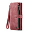 CaseMe - Hoesje geschikt voor Google Pixel 10/10 Pro - Vintage Wallet Book Case Ritssluiting - Met Magneetsluiting - Rood