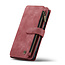 CaseMe - Hoesje geschikt voor Google Pixel 10/10 Pro - Vintage Wallet Book Case Ritssluiting - Met Magneetsluiting - Rood