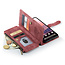 CaseMe - Hoesje geschikt voor Google Pixel 10/10 Pro - Vintage Wallet Book Case Ritssluiting - Met Magneetsluiting - Rood