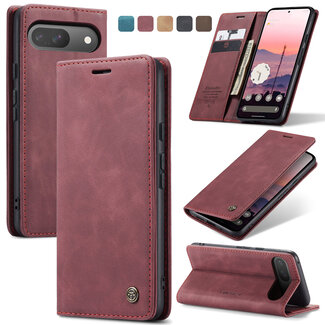 CaseMe Caseme - Telefoonhoesje geschikt voor Google Pixel 10/10 Pro - Wallet Book Case - Met Magnetische Sluiting - Rood