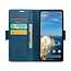 CaseMe - Hoesje geschikt voor Google Pixel 10/10 Pro  - Retro Wallet Book Case - Met Magnetische Sluiting - Blauw