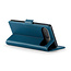 CaseMe - Hoesje geschikt voor Google Pixel 10/10 Pro  - Retro Wallet Book Case - Met Magnetische Sluiting - Blauw