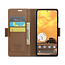 CaseMe - Hoesje geschikt voor Google Pixel 10/10 Pro  - Retro Wallet Book Case - Met Magnetische Sluiting - Bruin