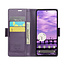 CaseMe - Hoesje geschikt voor Google Pixel 10/10 Pro  - Retro Wallet Book Case - Met Magnetische Sluiting - Paars