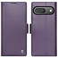 CaseMe - Hoesje geschikt voor Google Pixel 10/10 Pro  - Retro Wallet Book Case - Met Magnetische Sluiting - Paars