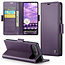 CaseMe - Hoesje geschikt voor Google Pixel 10/10 Pro  - Retro Wallet Book Case - Met Magnetische Sluiting - Paars
