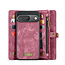 CaseMe - Telefoonhoesje geschikt voor Google Pixel 10/10 Pro - 2 in 1 Book Case en Back Cover - Rood