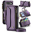 CaseMe - Telefoonhoesje geschikt voor Google Pixel 10/10 Pro - Wallet Book Case met Schouder Strap - Paars