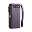 CaseMe - Telefoonhoesje geschikt voor Google Pixel 10/10 Pro - Wallet Book Case met Schouder Strap - Paars