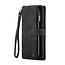CaseMe - Hoesje geschikt voor Google Pixel 10 Pro XL - Vintage Wallet Book Case Ritssluiting - Met Magneetsluiting - Zwart