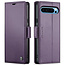 CaseMe - Hoesje geschikt voor Google Pixel 10 Pro XL - Retro Wallet Book Case - Met Magnetische Sluiting - Paars
