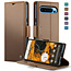 CaseMe - Hoesje geschikt voor Google Pixel 10 Pro XL - Retro Wallet Book Case - Met Magnetische Sluiting - Bruin