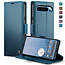 CaseMe - Hoesje geschikt voor Google Pixel 10 Pro XL - Retro Wallet Book Case - Met Magnetische Sluiting - Blauw