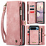 CaseMe - Telefoonhoesje geschikt voor Google Pixel 10 Pro XL - 2 in 1 Book Case en Back Cover - Lichtroze