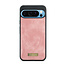 CaseMe - Telefoonhoesje geschikt voor Google Pixel 10 Pro XL - 2 in 1 Book Case en Back Cover - Lichtroze