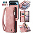 CaseMe - Telefoonhoesje geschikt voor Google Pixel 10 Pro XL - 2 in 1 Book Case en Back Cover - Lichtroze