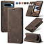 Caseme - Telefoonhoesje geschikt voor Google Pixel 10 Pro XL - Wallet Book Case - Met Magnetische Sluiting - Donker Bruin