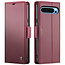 CaseMe - Hoesje geschikt voor Google Pixel 10 Pro XL - Retro Wallet Book Case - Met Magnetische Sluiting - Rood