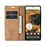 Caseme - Telefoonhoesje geschikt voor Google Pixel 10 Pro XL - Wallet Book Case - Met Magnetische Sluiting - Licht Bruin