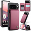 CaseMe - Telefoonhoesje geschikt voor Google Pixel 10 Pro XL - Back Cover met RFID Pasjeshouder - Rood