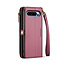 CaseMe - Telefoonhoesje geschikt voor Google Pixel 10 Pro XL - Wallet Book Case met Schouder Strap - Rood