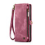 CaseMe - Telefoonhoesje geschikt voor Google Pixel 10 Pro XL - 2 in 1 Book Case en Back Cover - Rood