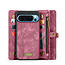 CaseMe - Telefoonhoesje geschikt voor Google Pixel 10 Pro XL - 2 in 1 Book Case en Back Cover - Rood