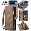 CaseMe - Telefoonhoesje geschikt voor Google Pixel 10 Pro XL - 2 in 1 Book Case en Back Cover - Bruin