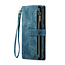 CaseMe - Hoesje geschikt voor Google Pixel 10 Pro XL - Vintage Wallet Book Case Ritssluiting - Met Magneetsluiting - Blauw