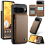 CaseMe - Telefoonhoesje geschikt voor Google Pixel 10 Pro XL - Back Cover met RFID Pasjeshouder - Bruin