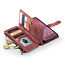 CaseMe - Hoesje geschikt voor Google Pixel 10 Pro XL - Vintage Wallet Book Case Ritssluiting - Met Magneetsluiting - Rood