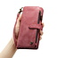 CaseMe - Hoesje geschikt voor Google Pixel 10 Pro XL - Vintage Wallet Book Case Ritssluiting - Met Magneetsluiting - Rood